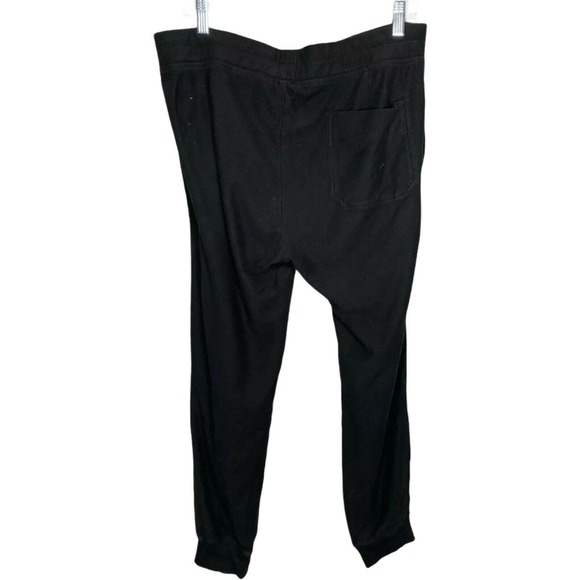 James Perse Mixed Media Jersey Pants Joggers Black Megan Markle L $245 - Picture 2 of 5